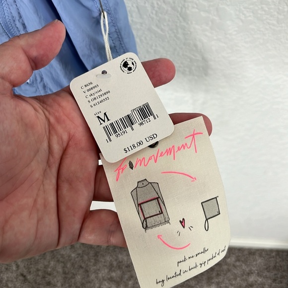 FP Movement Packable Running Hiking Periwinkle Blue Vest - Picture 4 of 8